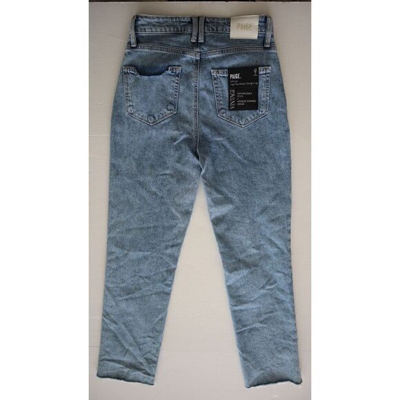 PAIGE 7339635-5249 Women Sz 25 Gnarly Blue Stella High Rise Straight Jeans - Picture 2 of 7